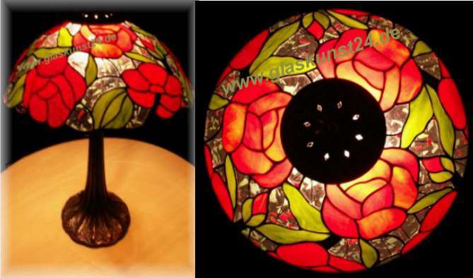 Blütenwiese - Tiffanylampe