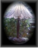 Tiffany Glaskunst - Federlampe