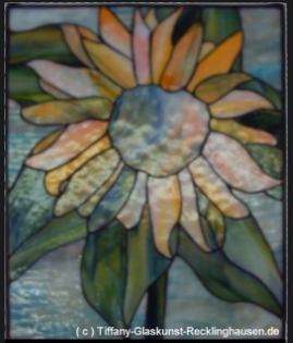 Tiffanytechnik - Sonnenblume